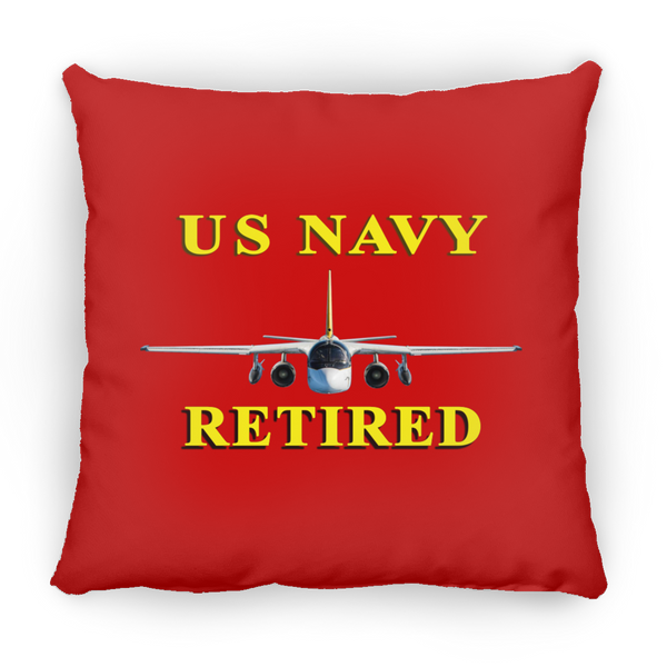 Navy Retired 2 Pillow - Square - 18x18