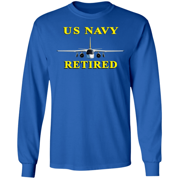 Navy Retired 2 LS Ultra Cotton T-Shirt