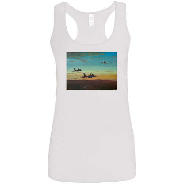 Time To Refuel Ladies' Softstyle Racerback Tank