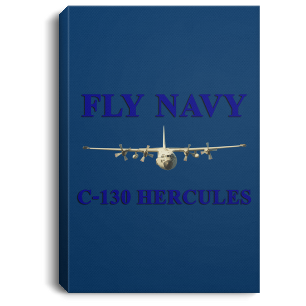 Fly Navy C-130 1 Canvas -  Portrait .75in Frame