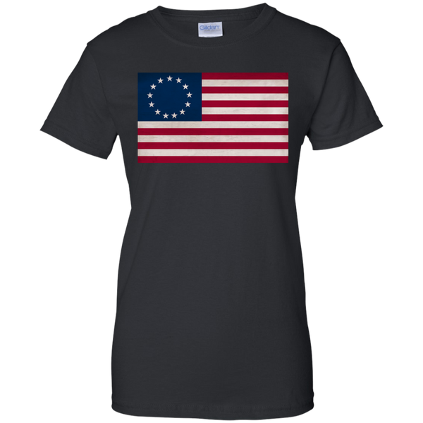 Betsy Ross Flag Ladies' Cotton T-Shirt