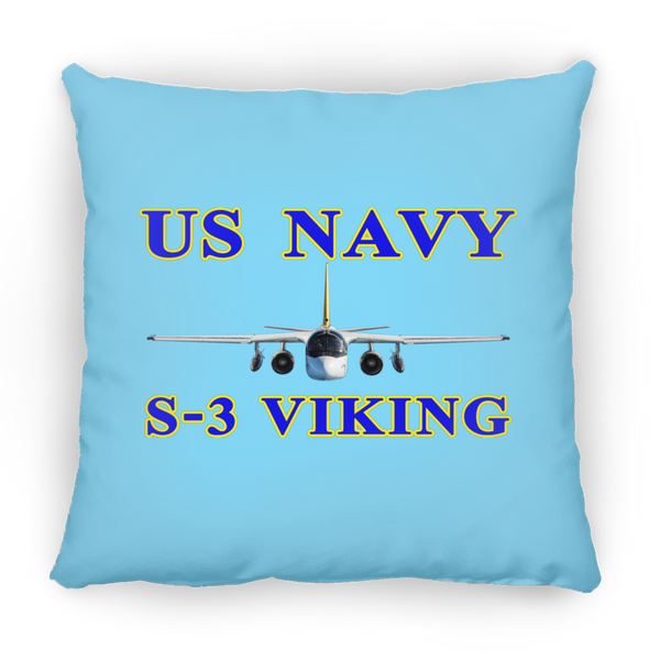 US Navy S-3 1 Pillow - Square - 14x14