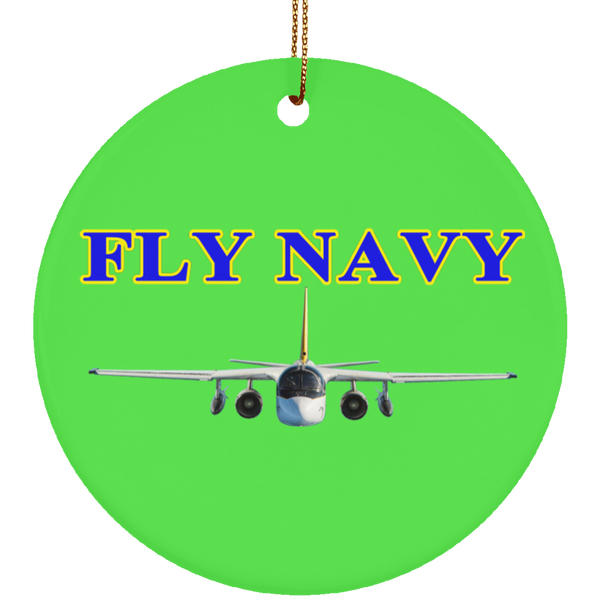 Fly Navy S-3 2 Ornament – Circle