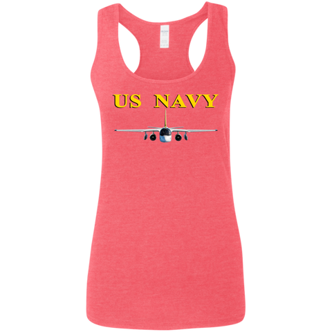 US Navy S-3 4 Ladies' Softstyle Racerback Tank