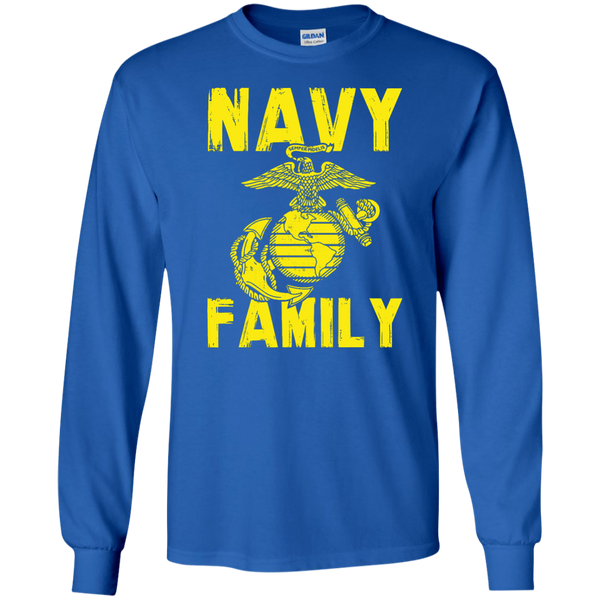 Navy Family Semper Fi 1 LS Ultra Cotton Tshirt