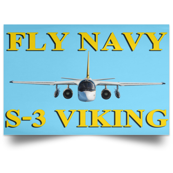 Fly Navy S-3 3 Poster – Landscape