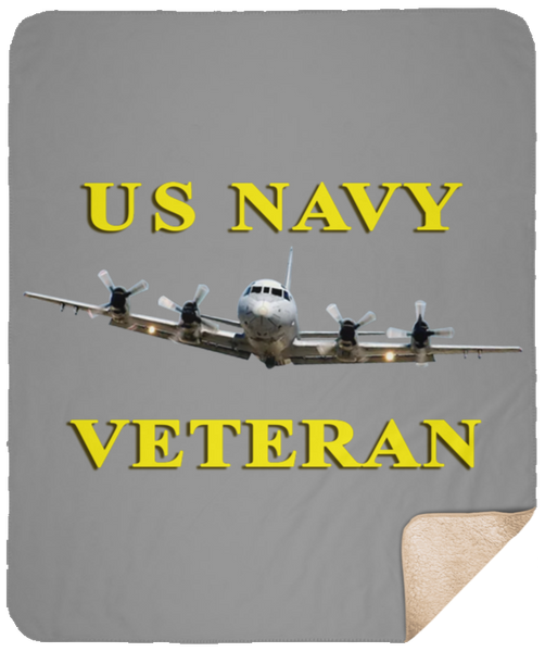 Navy Vet 2 Blanket - Sherpa 50x60