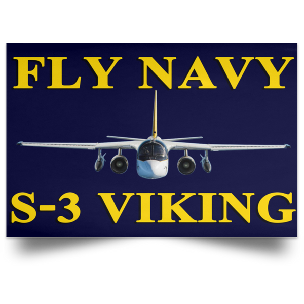 Fly Navy S-3 3 Poster – Landscape