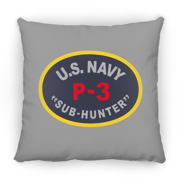 P-3 Sub Hunter Pillow - Square - 14x14