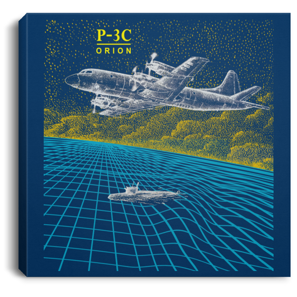 P-3C 1 Canvas - Square .75in Frame