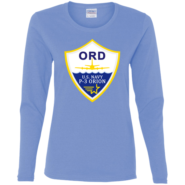 P-3 Orion 3 ORD Ladies' Cotton LS T-Shirt