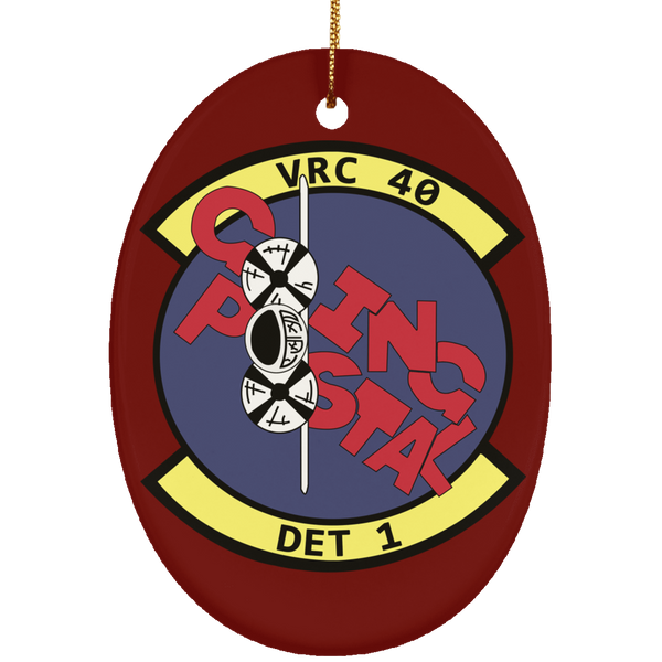 VRC 40 Det 1 1 Ornament Ceramic - Oval