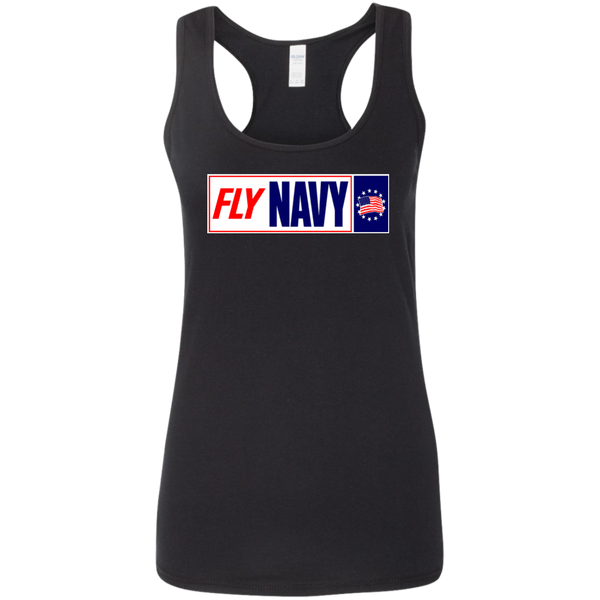 Fly Navy 1 Ladies' Softstyle Racerback Tank