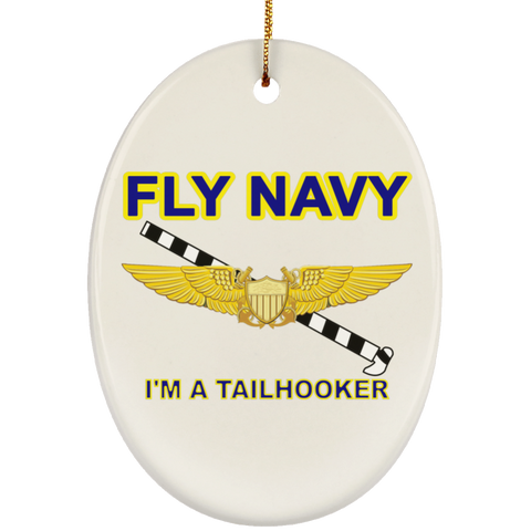 Fly Navy Tailhooker 3 Ornament - Oval