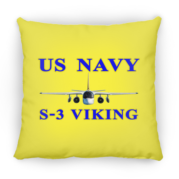 US Navy S-3 1 Pillow - Square - 18x18