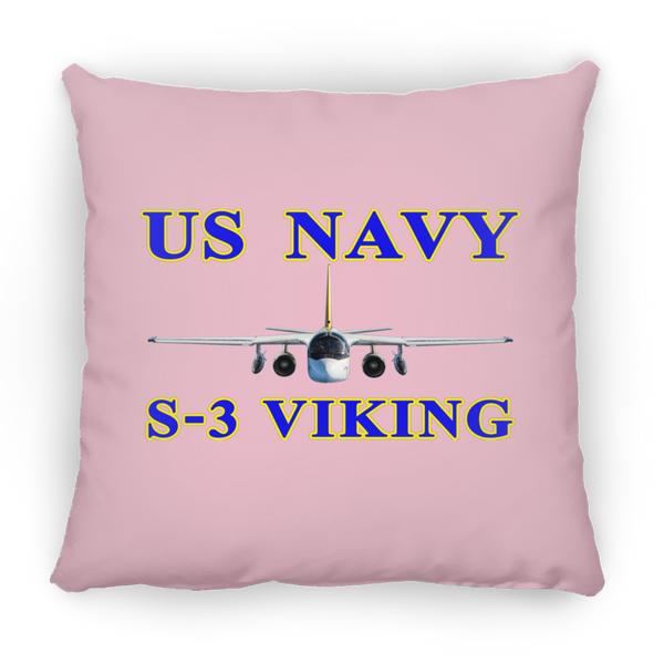 US Navy S-3 1 Pillow - Square - 14x14