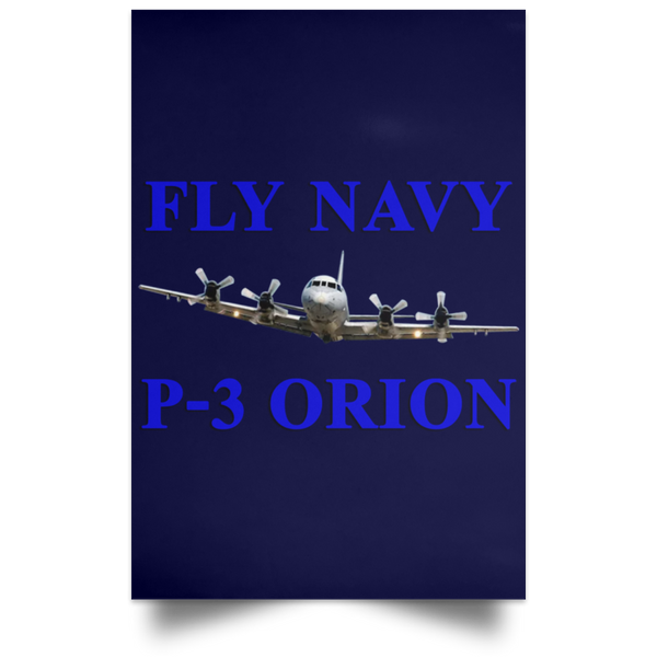 Fly Navy P-3 1 Poster - Portrait