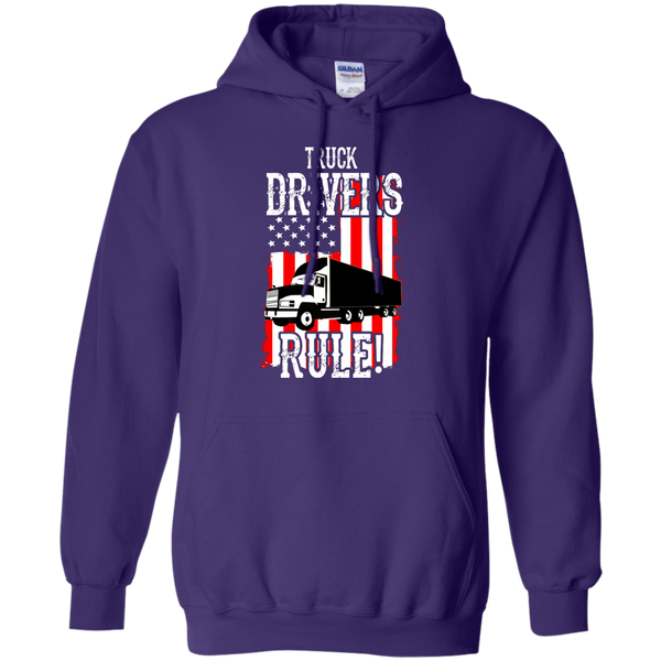 Truck Drivers Rule Pullover Hoodie