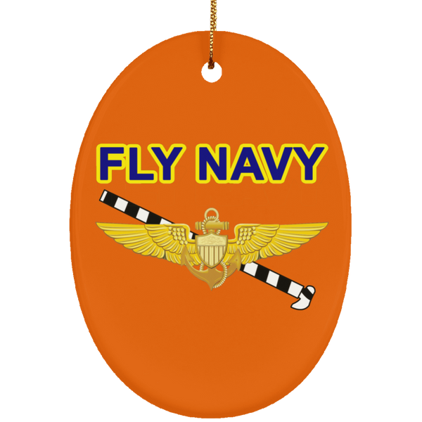 Fly Navy Tailhook 1 Ornament - Oval