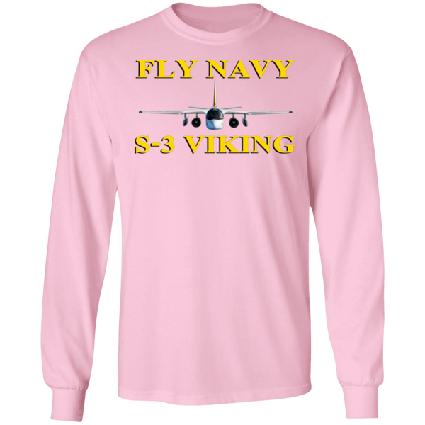 Fly Navy S-3 3 LS Ultra Cotton T-Shirt