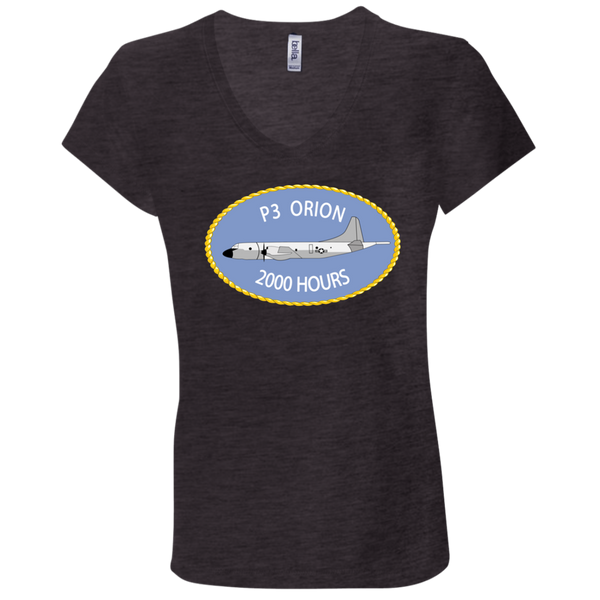 P-3 Orion 9 2000 Ladies Jersey V-Neck T-Shirt