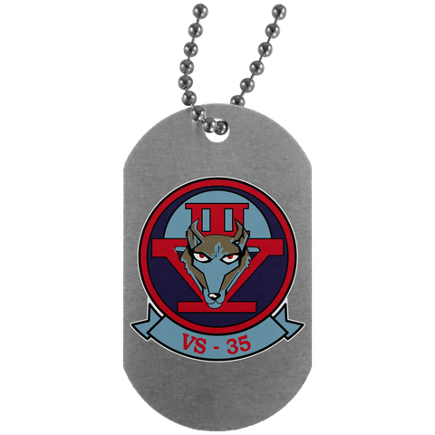 VS 35 4 Dog Tag - Silver