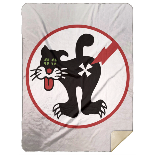 Duty Cat 1 Blanket - Premium Mink Sherpa Blanket 60x80