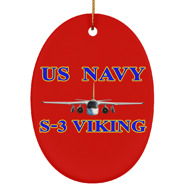 US Navy S-3 1 Ornament - Oval