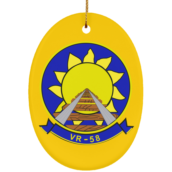 VR 58 2 Ornament Ceramic - Oval