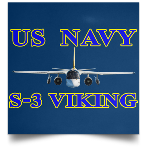 US Navy S-3 1 Poster - Square