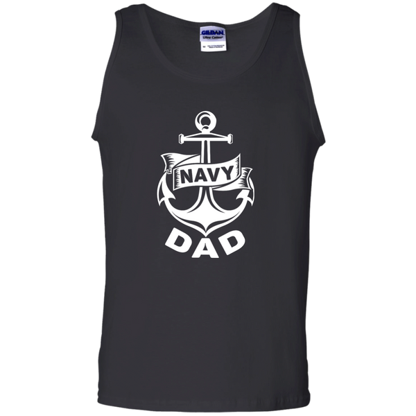 Navy Dad 1 Cotton Tank Top