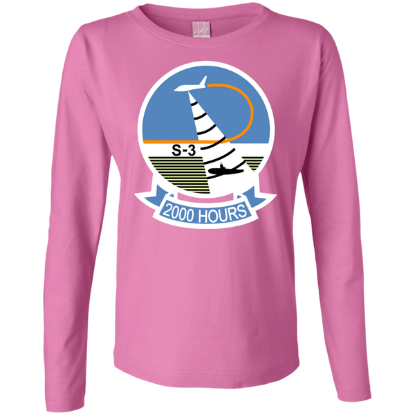 S-3 Viking 9 Ladies' LS Cotton T-Shirt