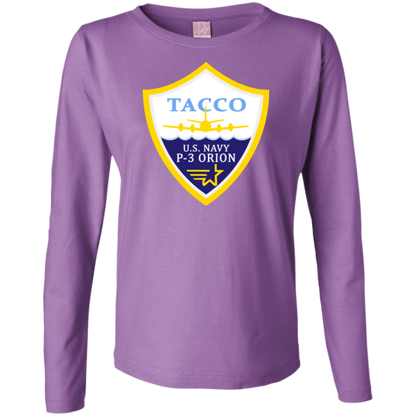 P-3 Orion 3 TACCO Ladies' LS Cotton T-Shirt