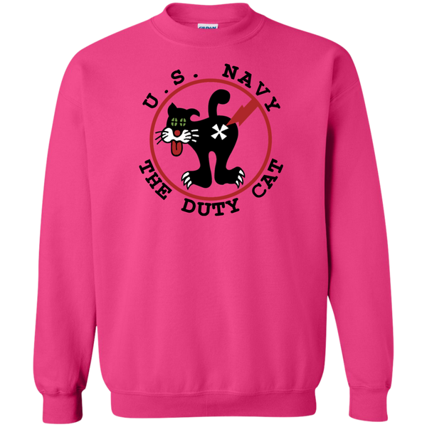 Duty Cat 4 Printed Crewneck Pullover Sweatshirt