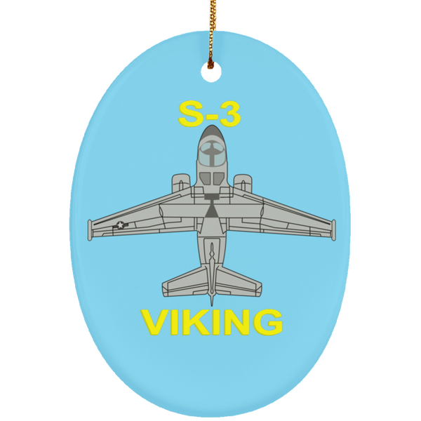 S-3 Viking 11 Ornament - Oval