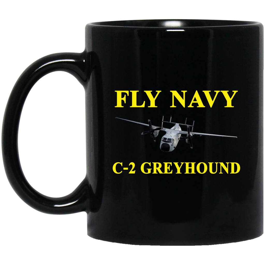 Fly Navy C-2 3 Black Mug - 11oz