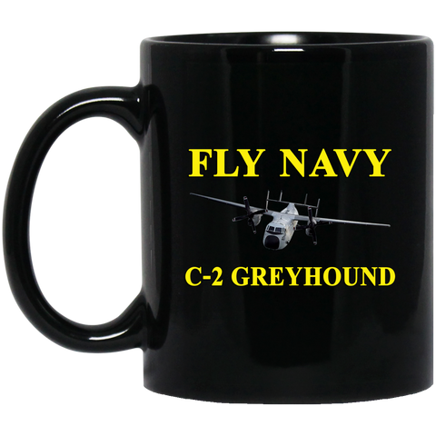 Fly Navy C-2 3 Black Mug - 11oz