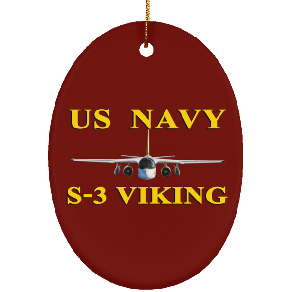 US Navy S-3 3 Ornament - Oval