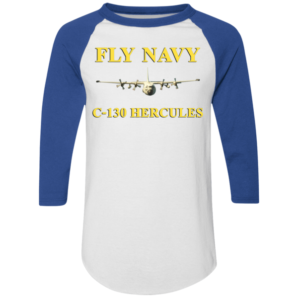 Fly Navy C-130 3 Colorblock Raglan Jersey