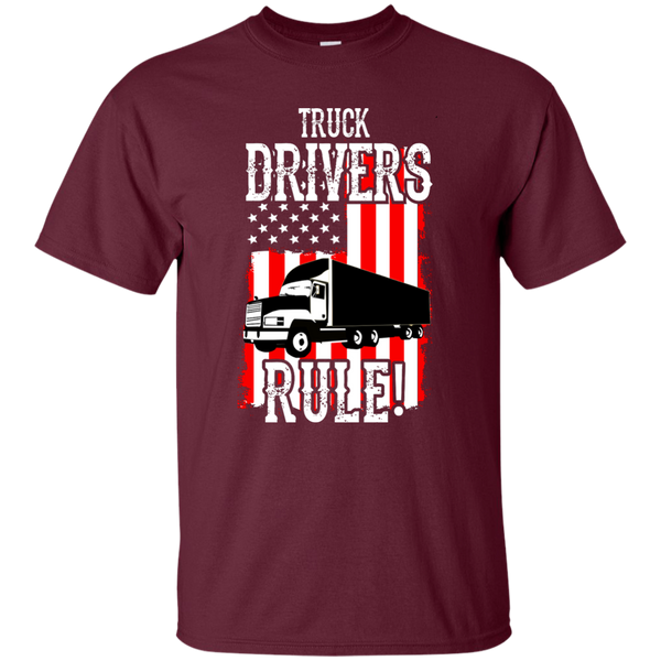 Truck Drivers Rule Custom Ultra Cotton T-Shirt
