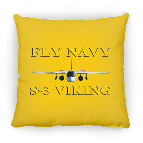 Fly Navy S-3 3 Pillow - Square - 18x18