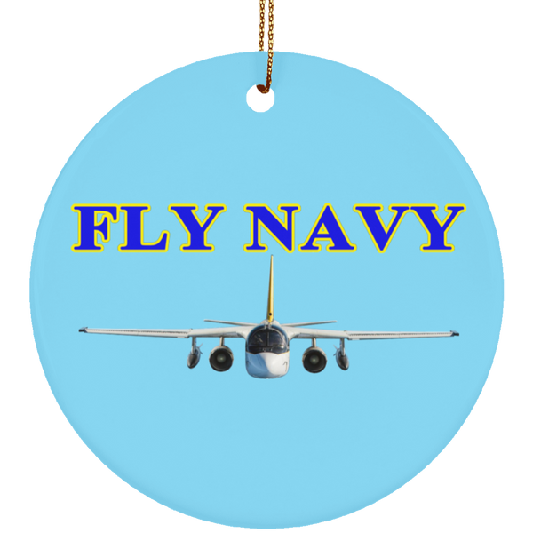 Fly Navy S-3 2 Ornament – Circle