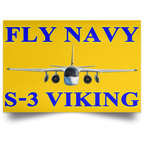 Fly Navy S-3 1 Poster – Landscape