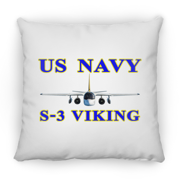 US Navy S-3 1 Pillow - Square - 18x18