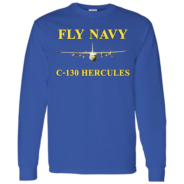 Fly Navy C-130 3 LS Ultra Cotton T-Shirt