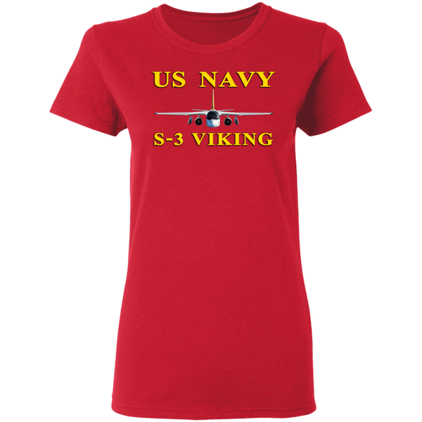 US Navy S-3 3 Ladies' Cotton T-Shirt