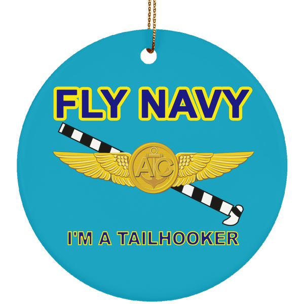 Fly Navy Tailhooker 2 Ornament - Circle