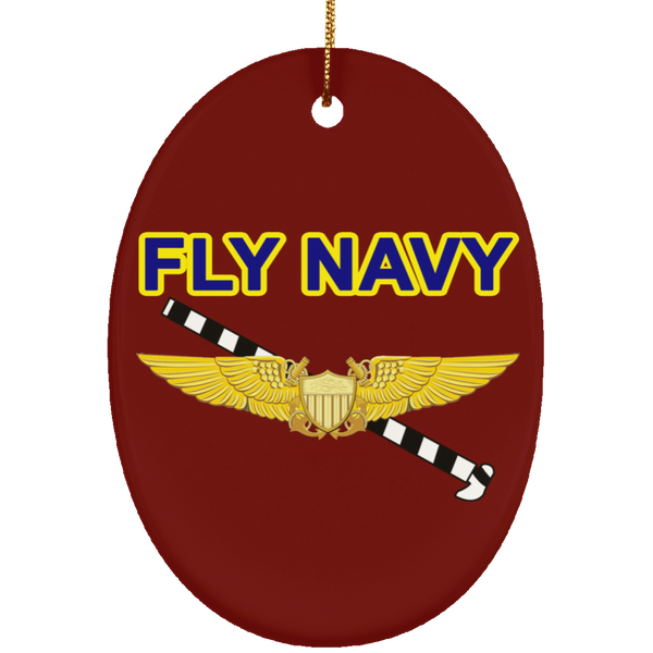 Fly Navy Tailhook 3 Ornament - Oval