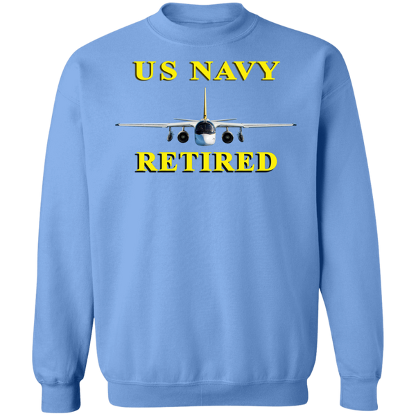 Navy Retired 2 Crewneck Pullover Sweatshirt