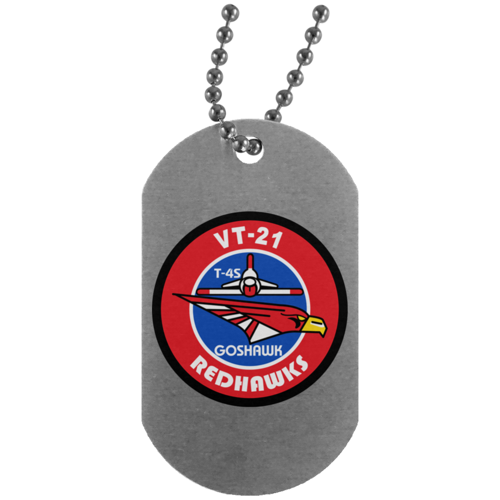 VT 21 8 Dog Tag - Silver